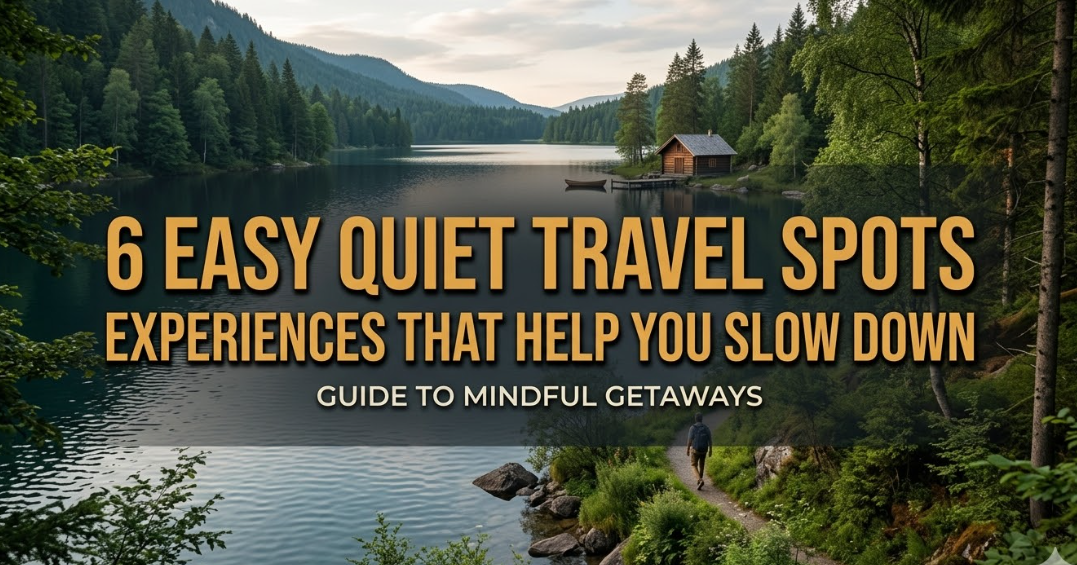 6 Easy Quiet Travel Spots Experiences That Help You Slow Down