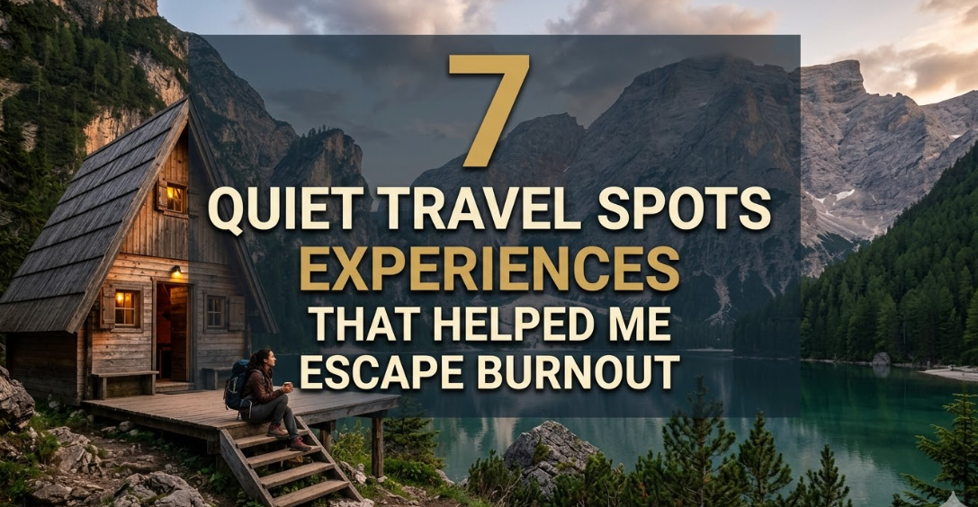 7 Quiet Travel Spots Experiences That Helped Me Escape Burnout