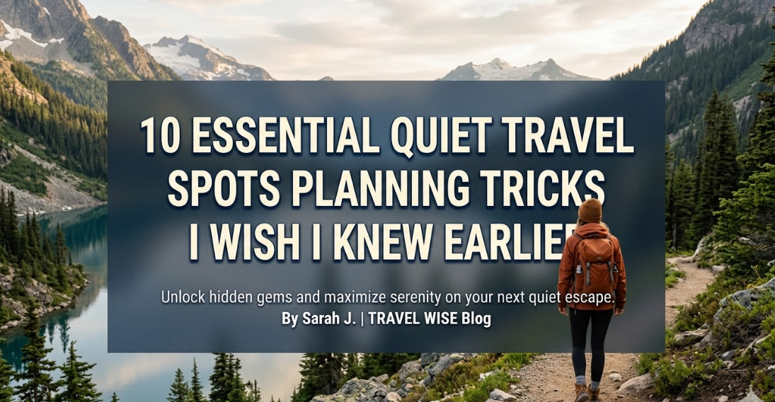 10 Essential Quiet Travel Spots Planning Tricks I Wish I Knew Earlier