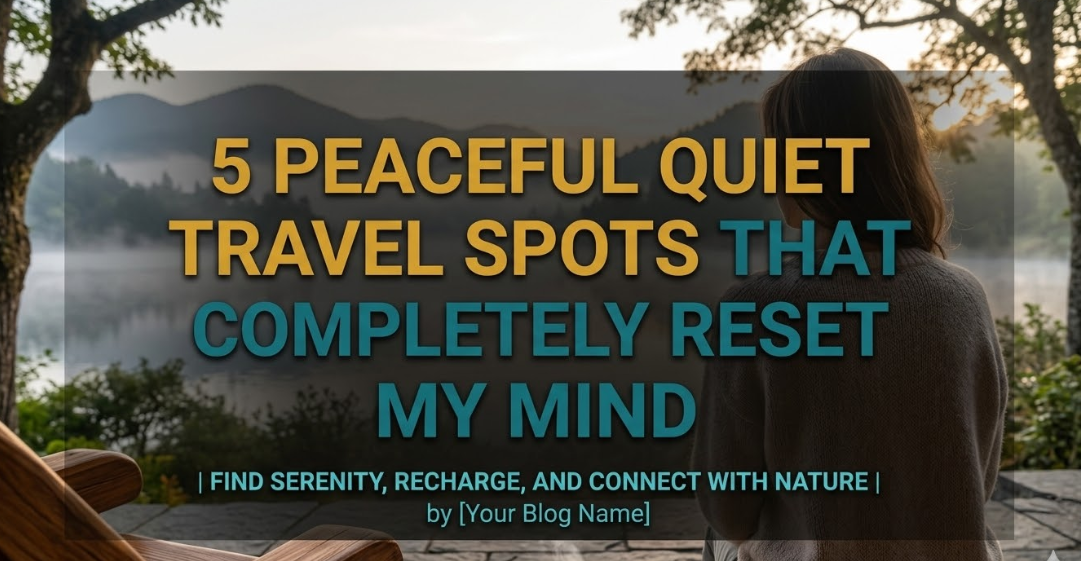 5 Peaceful Quiet Travel Spots That Completely Reset My Mind